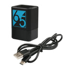 Usb-c Dual Battery Charger for Gopro Hero6 / 5 with Cable