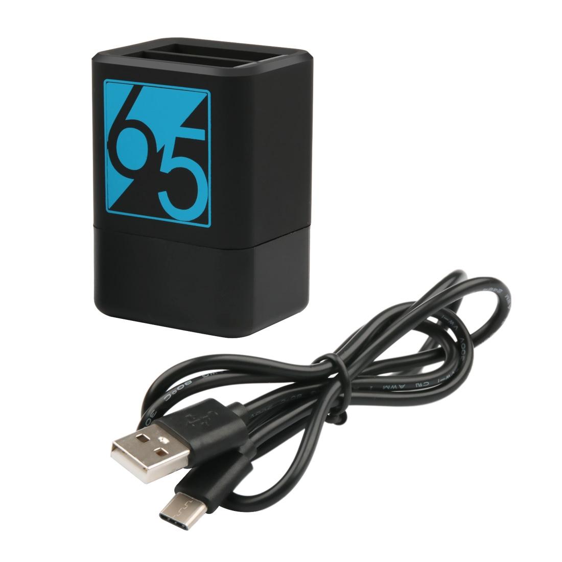 Usb-c Dual Battery Charger for Gopro Hero6 / 5 with Cable