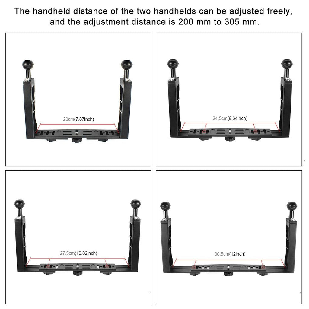 Upgraded Dual Handheld Diving Arm for Underwater Photography