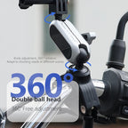 Universal Phone Mount for Handlebars with Clamp and Screw