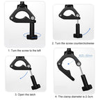 Universal Phone Mount for Handlebars with Clamp and Screw