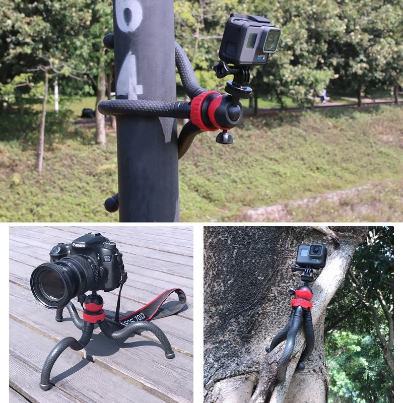 Flexible Mini Octopus Tripod with Phone Clamp for Iphone Galaxy Huawei Gopro