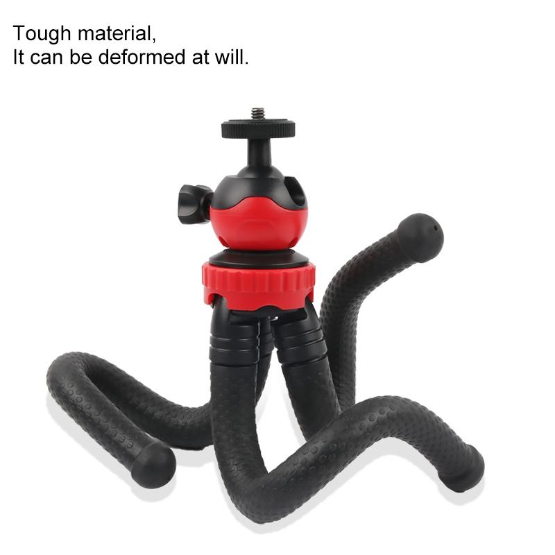 Flexible Mini Octopus Tripod with Phone Clamp for Iphone Galaxy Huawei Gopro