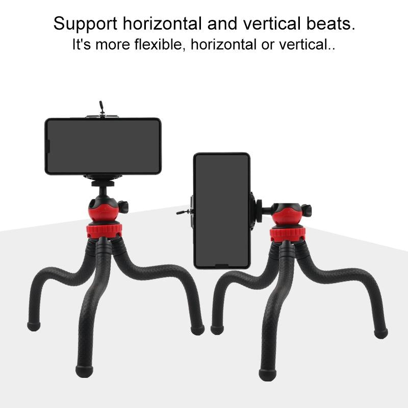Flexible Mini Octopus Tripod with Phone Clamp for Iphone Galaxy Huawei Gopro