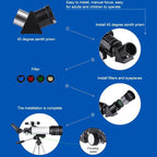 High Definition High Times Astronomical Telescope with Tripod - 16x / 66x70