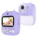 32g Instant Camera with 2.4 Display & Card Reader for Kids - 1200w Blue - Standard Purple