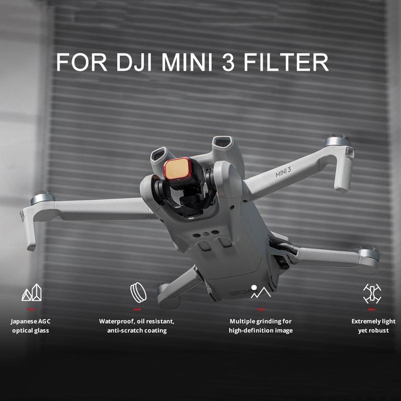 Drone Filter Set for Dji Mini 3 - Aluminum Alloy Nd 16 / 64 / 128 / 256