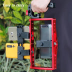 Underwater Dual Handheld Grip For Gopro Hero9 / 8 / 7 - Red