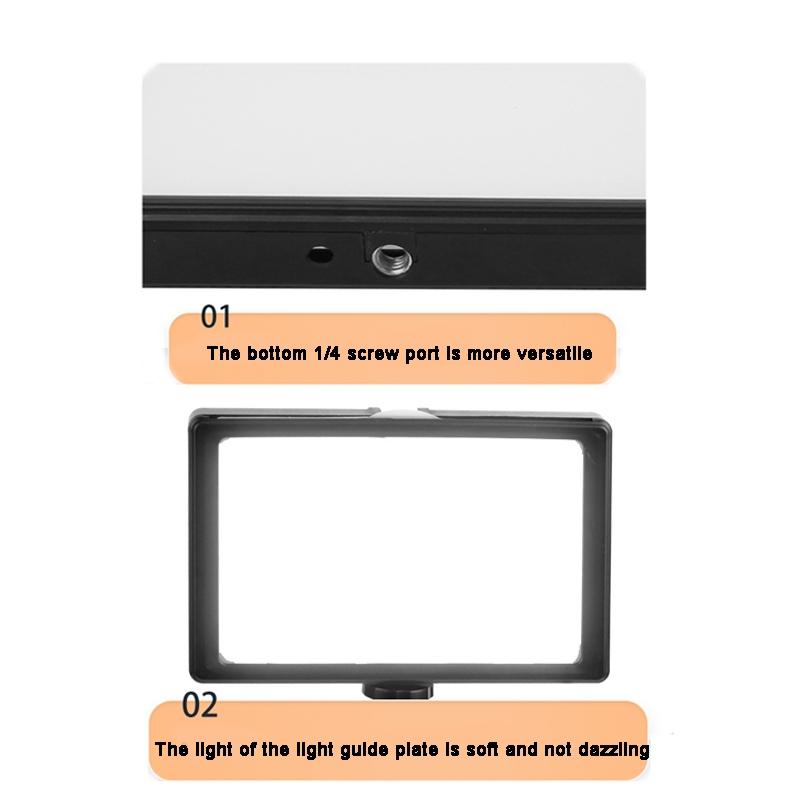 8 Three-colour Temperature Flat-panel Live Fill Light with 42cm Bracket