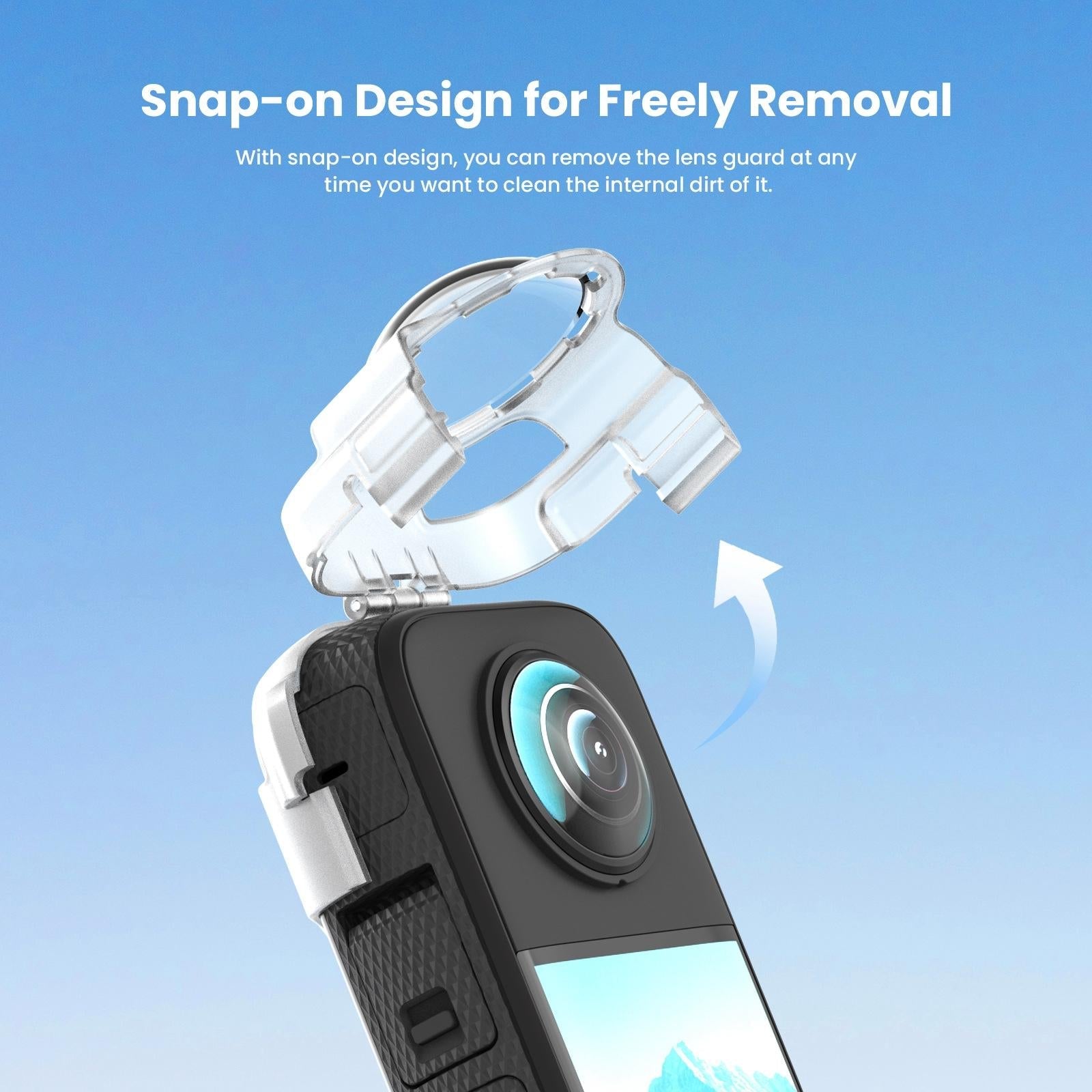 Amagisn Protective Lens Guard for Insta360 X3 Camera - Lens Guard+Case