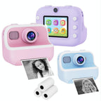 Blue Children'S Thermal Camera With Dual-Camera 1080P Hd 2400W Pixel 2.4-Inch Display - Purple