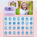 Blue Children'S Thermal Camera With Dual-Camera 1080P Hd 2400W Pixel 2.4-Inch Display - Purple