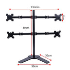 Multi-screen Desktop Monitor Stand Base - Lifts and Organizes