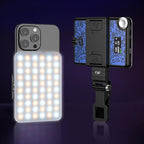 Rechargeable Clip Fill Light - 60 Leds 3 Light Modes Front & Back Clip a Type Blue - A Type White