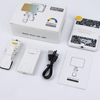 Rechargeable Clip Fill Light - 60 Leds 3 Light Modes Front & Back Clip a Type Blue - A Type White