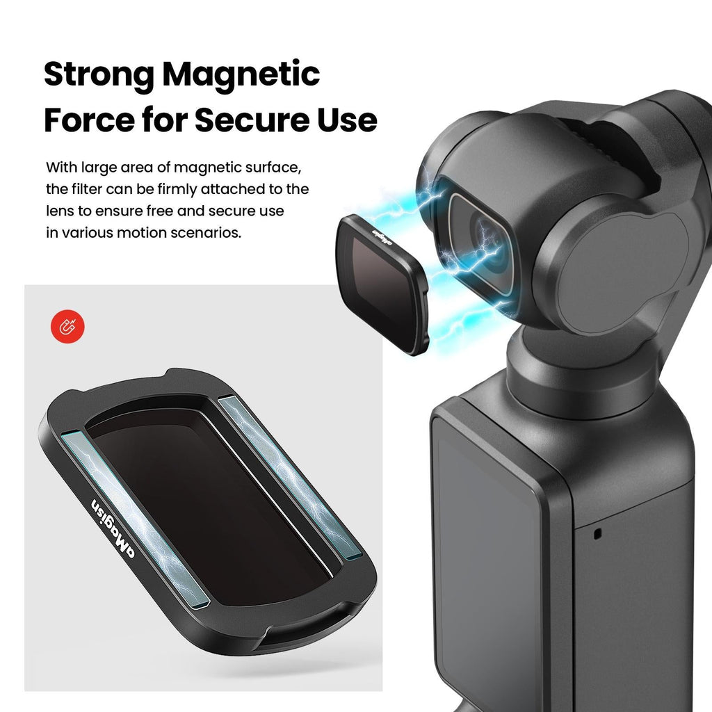 Double-sided Coated Filters for Dji Pocket 3 with Protective Goggles and Cpl Style - Nd16+Nd64+Nd256+Nd1000