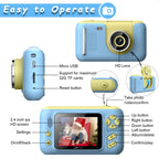 Reversible Hd Children's Camera with Bracket - 2.4 Inch Pink
