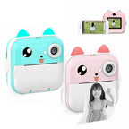 Instant Camera with Thermal Printer and Hd Video - Blue 16g - 16G Pink