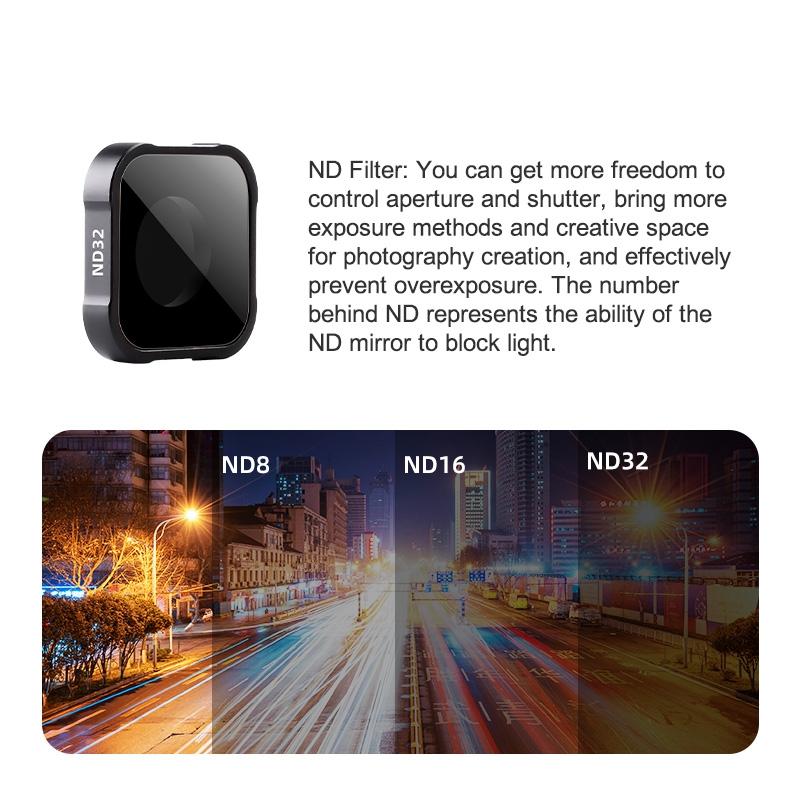 Universal Action Camera Lens Filter for Gopro Hero Series - Nd16 Filter