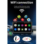 10.1 Inch Car Android Player Gps Navigation Bluetooth Touch Radio Mirror Link Fm Wifi Steering Wheel Control Standard Version + Carplay