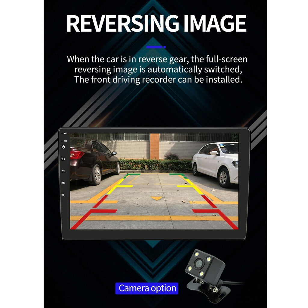 10.1 Inch Car Android Player Gps Navigation Bluetooth Touch Radio Mirror Link Fm Wifi Steering Wheel Control Standard Version + Carplay