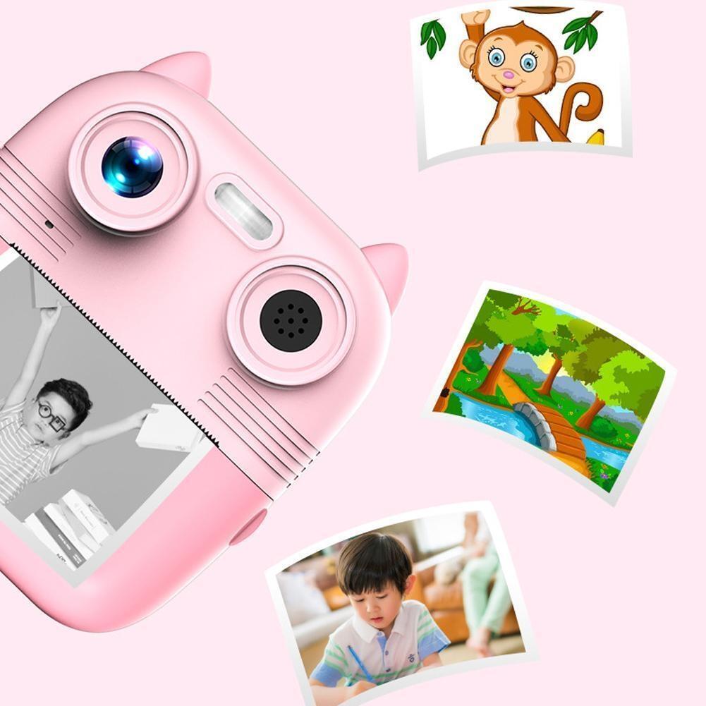 Instant Print Camera with Dual Lens - 2.8 Screen for Kids Blue - Blue