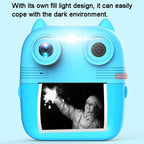 Instant Print Camera with Dual Lens - 2.8 Screen for Kids Blue - Blue