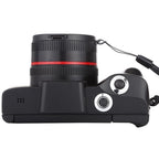Hd 720p Recording Flip Screen Digital Camera with Interchangeable Lens and Infrared Lens - Black