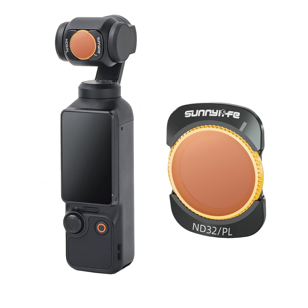 Sunnylife 3 In 1 Nd16 Camera Lens Filter For Dji Osmo Pocket No Gimbal Reset - 4 In 1 Nd8-64Pl