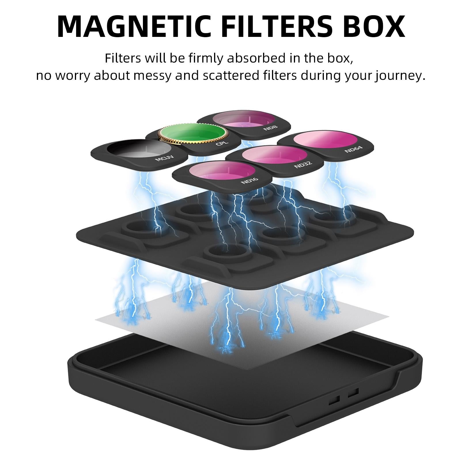 Dji Pocket 3 Camera Lens Filter - 3 In 1 Nd16/64/256