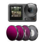 4-in-1 Lens Filter for Dji Action 3 Nd16 Nd32 Nd64 Cpl