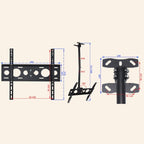 Adjustable Single Screen Tv Wall / Ceiling Mount - 32-70 Inch 0.5-2m Range