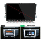 9 Inch Android 6.0 Car Mp5 Player For Volkswagen - Gps Bluetooth Fm Mirror Link - Europe Map