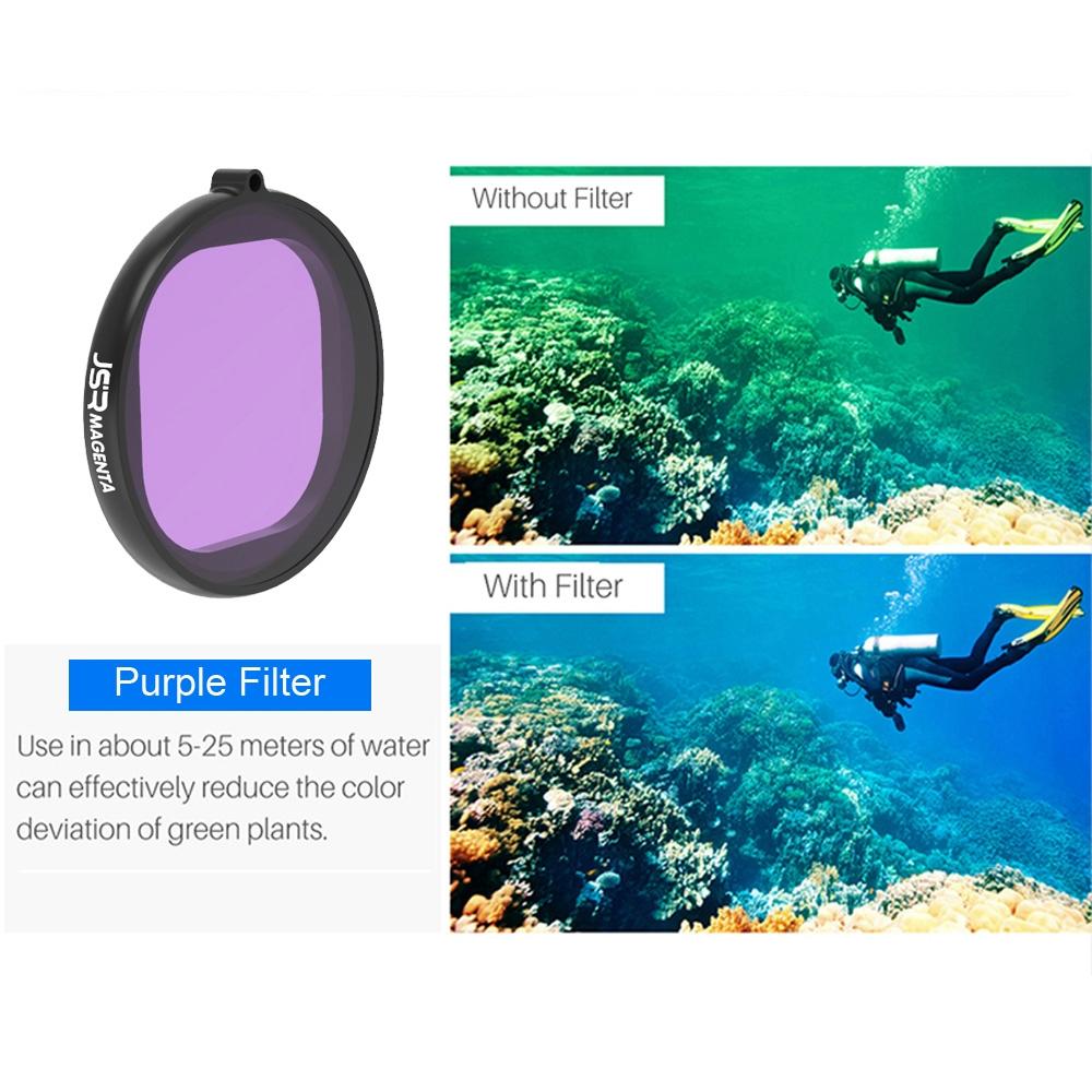6-in-1 Round Diving Lens Filter for Gopro Hero8