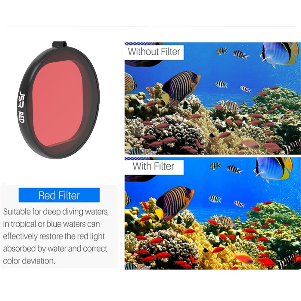 6-in-1 Round Diving Lens Filter for Gopro Hero8