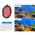 6-in-1 Round Diving Lens Filter for Gopro Hero8