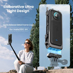 Amagisn Metal Protective Housing for Insta360 X4 - Quick Release