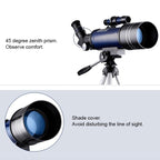 High Definition Astronomical Telescope with Tripod and Phone Clip - Dark Blue
