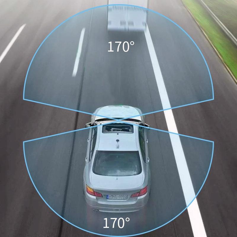 360-degree Panoramic Dual-lens Hd Driving Recorder with Wifi and Night Vision