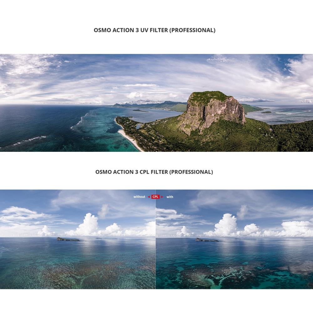 Pro Version Dji Action 3 Camera Lens Filter Set - Ndpl 8 / 16 / 32 / 64