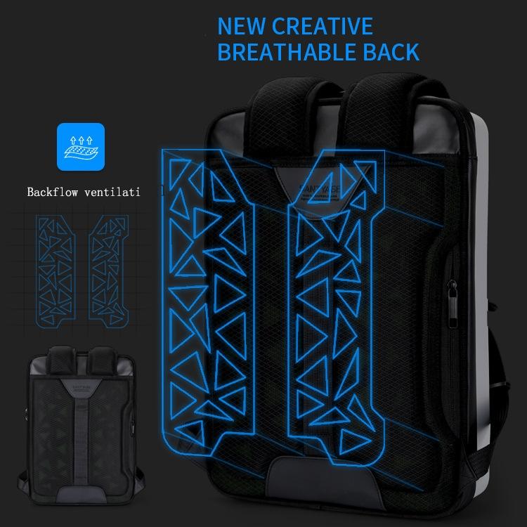 Men Gaming Backpack - Double-layer Hard Shell - Green