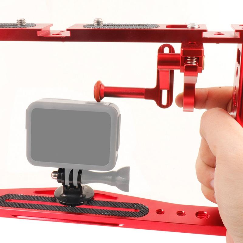 Underwater Dual Handheld Grip For Gopro Hero9 / 8 / 7 - Black