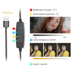 8 Three-colour Temperature Flat-panel Live Fill Light with 0.5m Bracket
