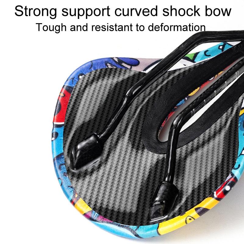 Carbon Fiber Mountain Bike Saddle Camo Style - Devil