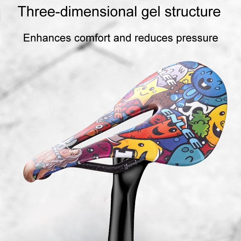 Carbon Fiber Mountain Bike Saddle Camo Style - Devil