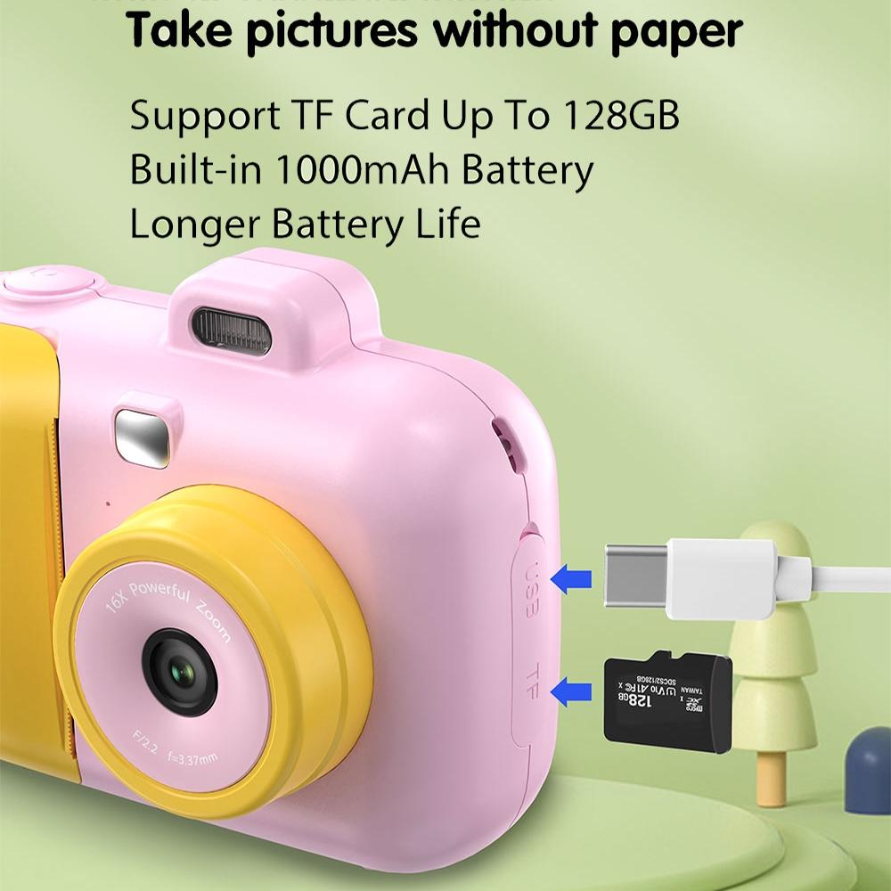 Smart Kids Thermal Camera With Printing Paper - 2.4 - Blue Focus - 503Af Blue Focus