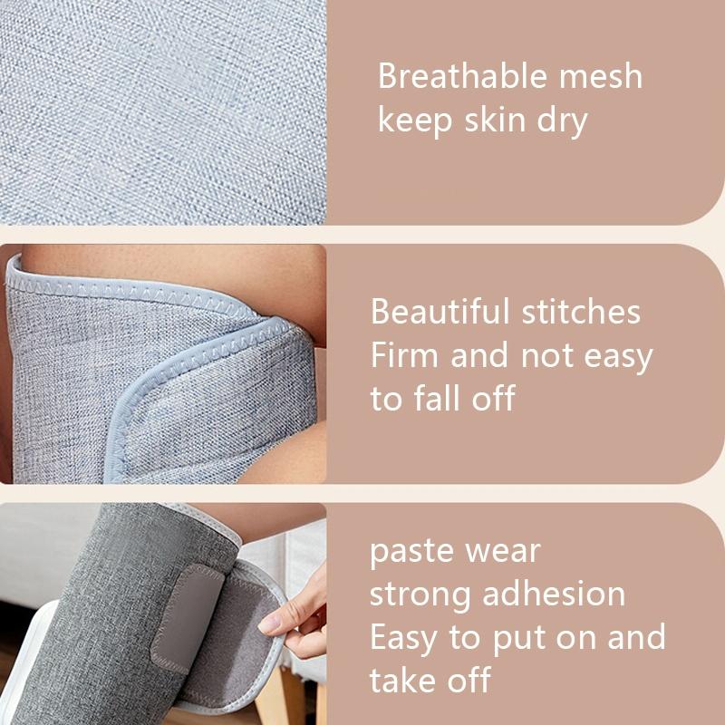 Wireless Leg Massager Pink Double Hot Compress + Air Pressure + Vibration