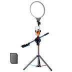 Full-screen Selfie Ring Light Tripod Set for Live Stream - 210cm Height - 210Cm Bracket With Remote Control