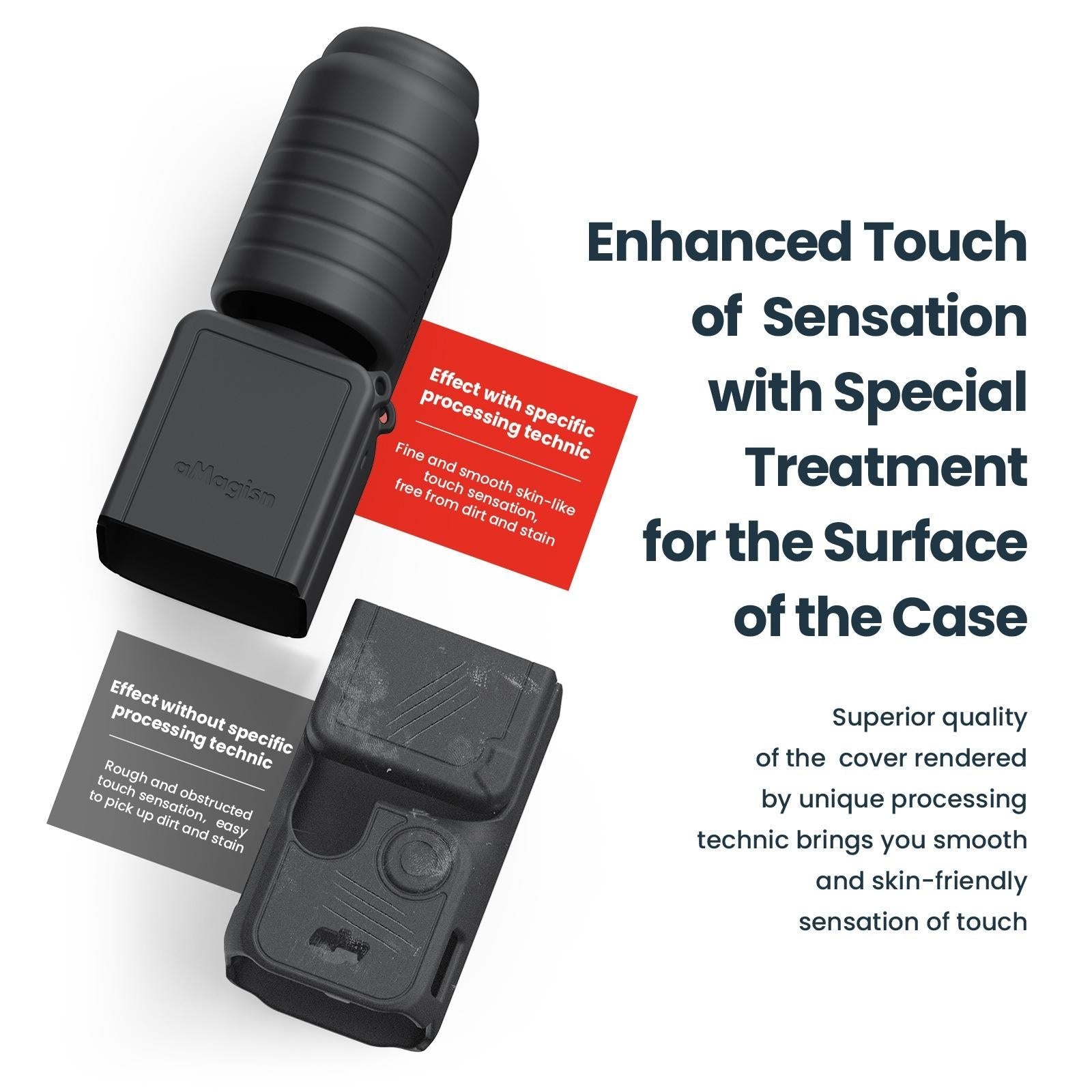 5-in-1 Silicone Case for Dji Pocket 3 Camera Accessories - 7 In 1 Black