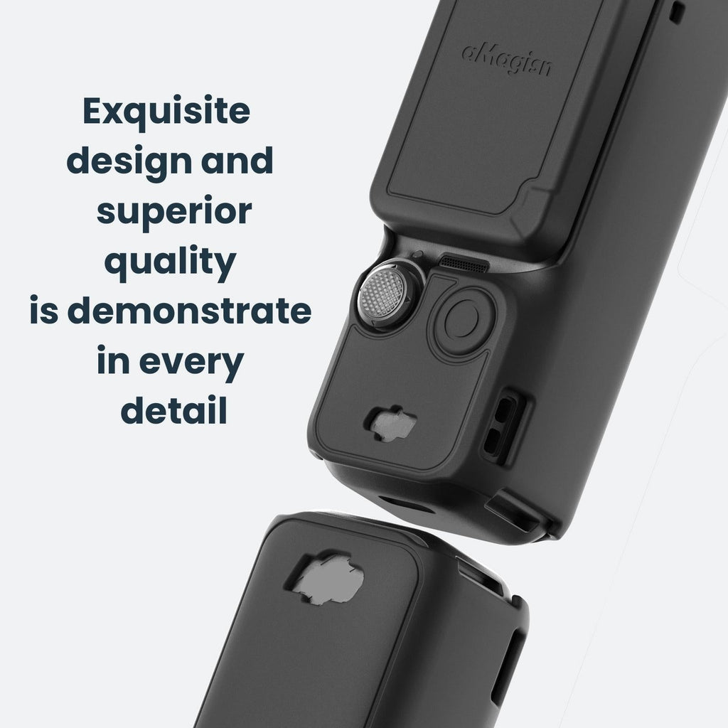 5-in-1 Silicone Case for Dji Pocket 3 Camera Accessories - 7 In 1 Black